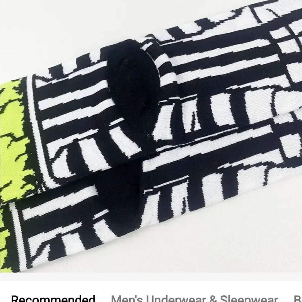 BEETLEJUICE BEETLEJUICE movie unisex socks size 7 - 10 it's showtime